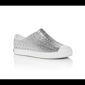 Native Jefferson bling glitter slip on sneakers